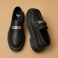 Dr. Martens Black Leather Chunky Loafers