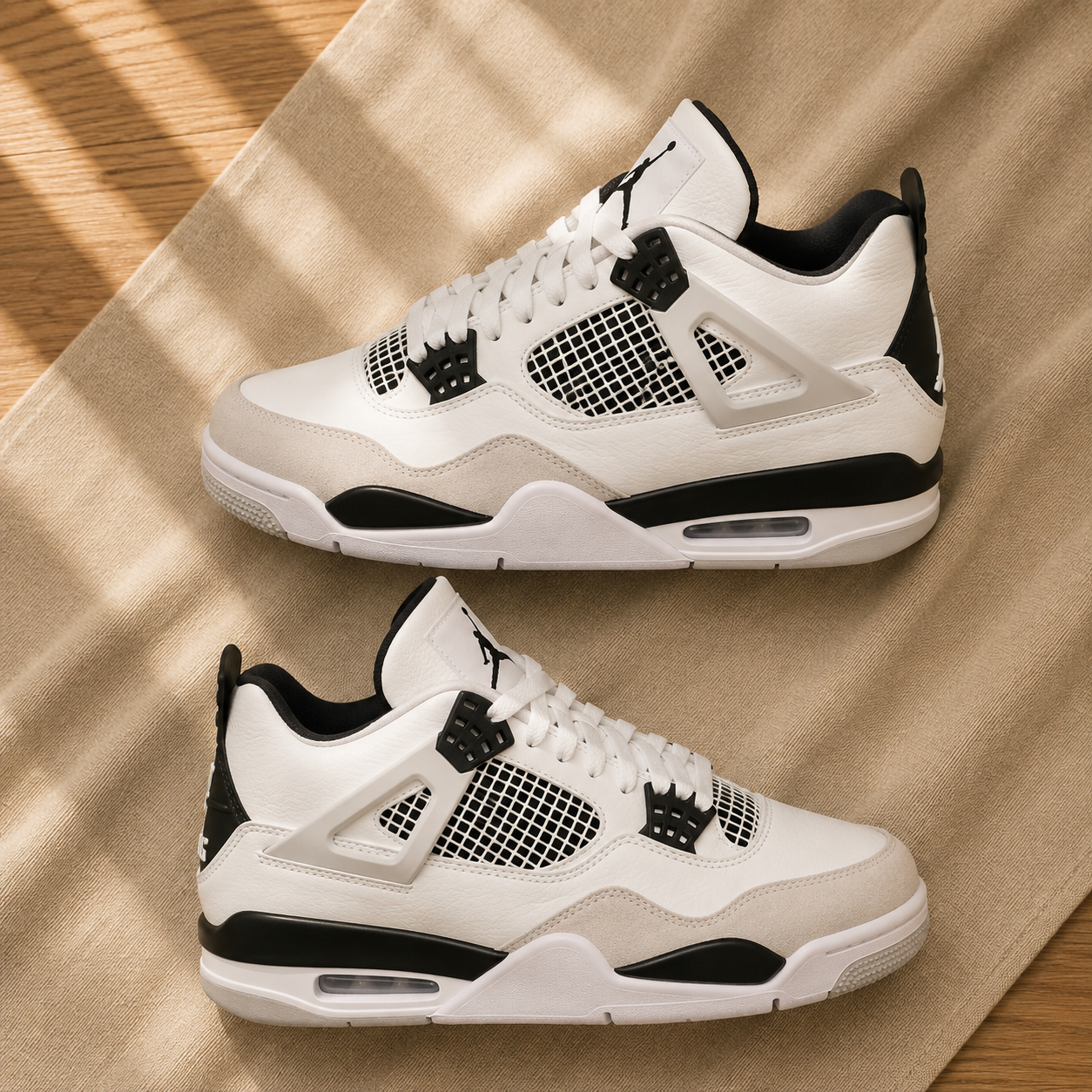 Retro 4 Military Black