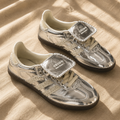 Adidas Wales Bonner Metallic Silver Sneakers