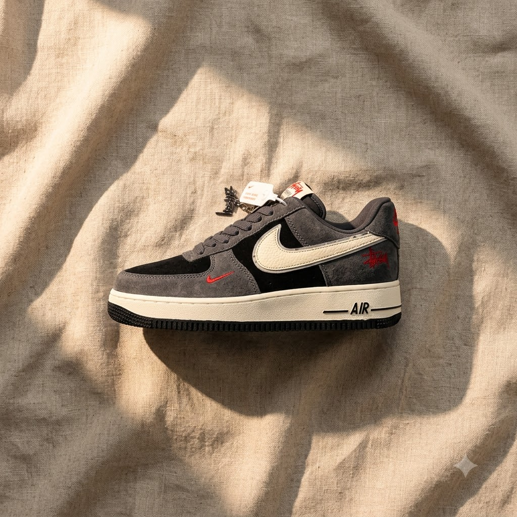 Air Force 1 x Stüssy “Grey Black” 2026