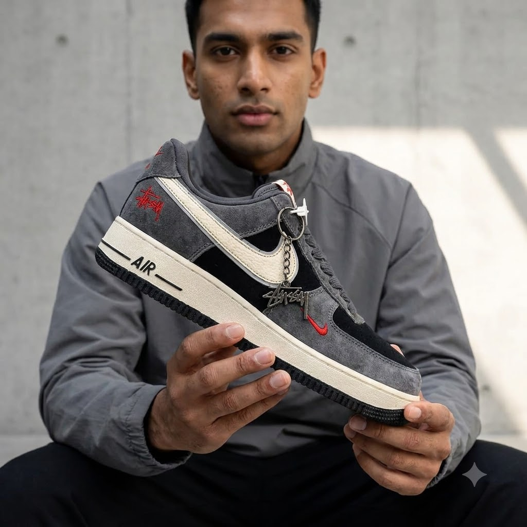 Air Force 1 x Stüssy “Grey Black” 2026